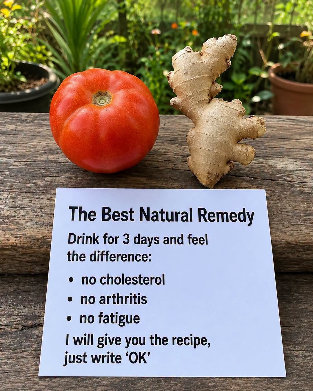 Tomato and Ginger Drink: A Simple Wellness Recipe