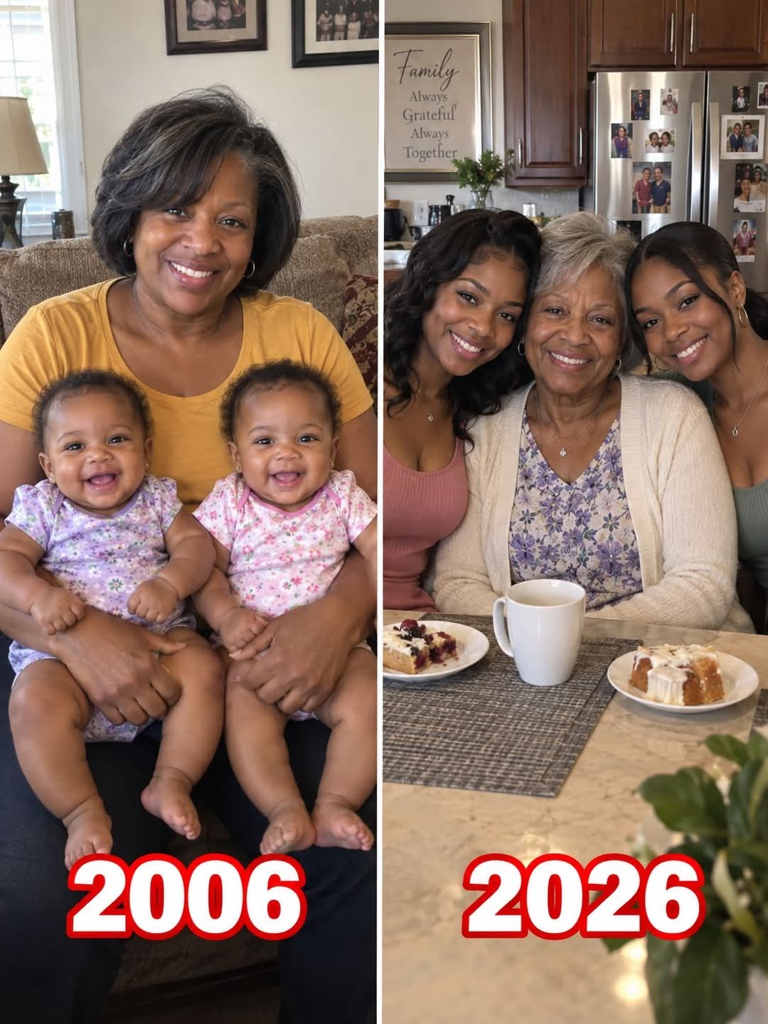 I raised my twin granddaughters from three months old after their mother