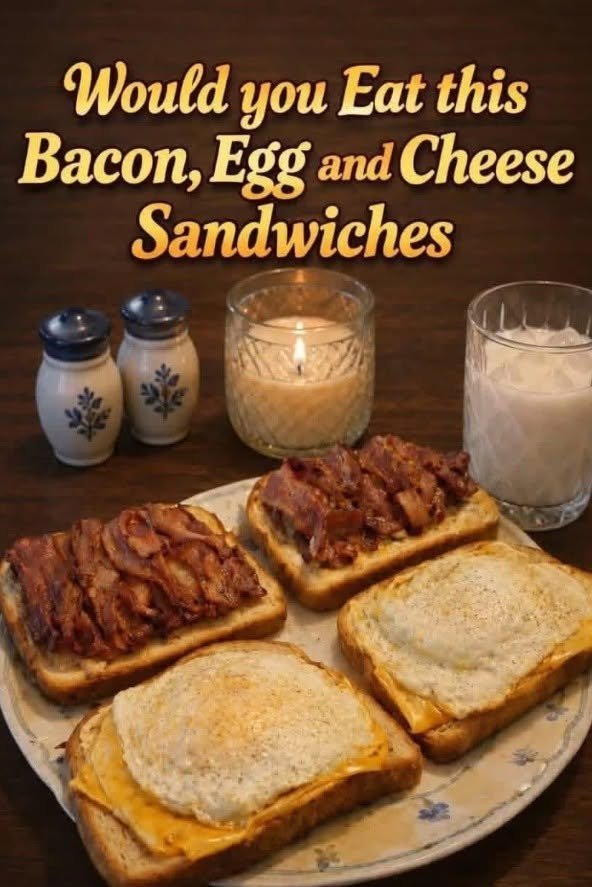 Bacon, Egg and Cheese Sandwiches
