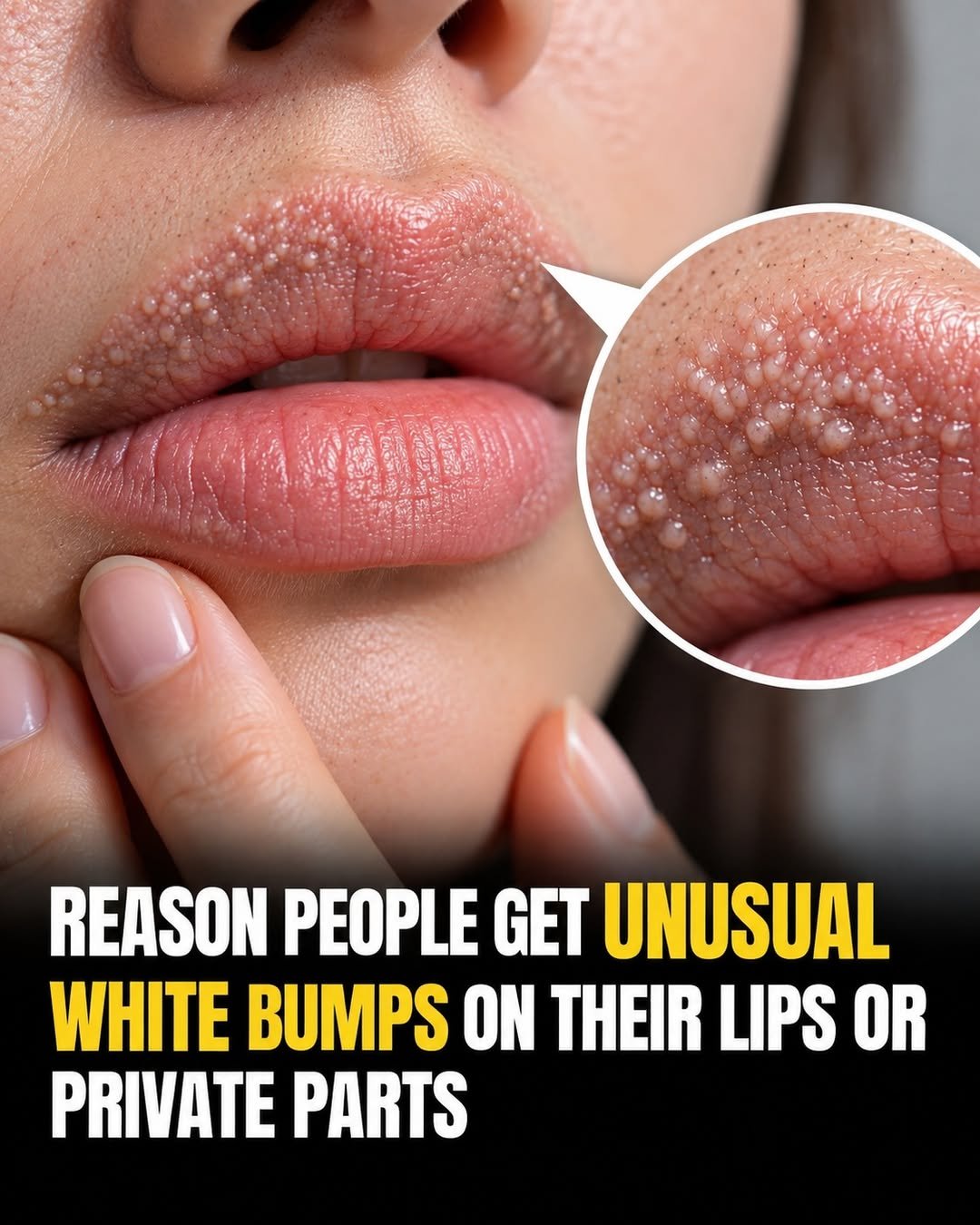Why Do Some People Develop Tiny White Bumps on Their Lips or Private Areas?