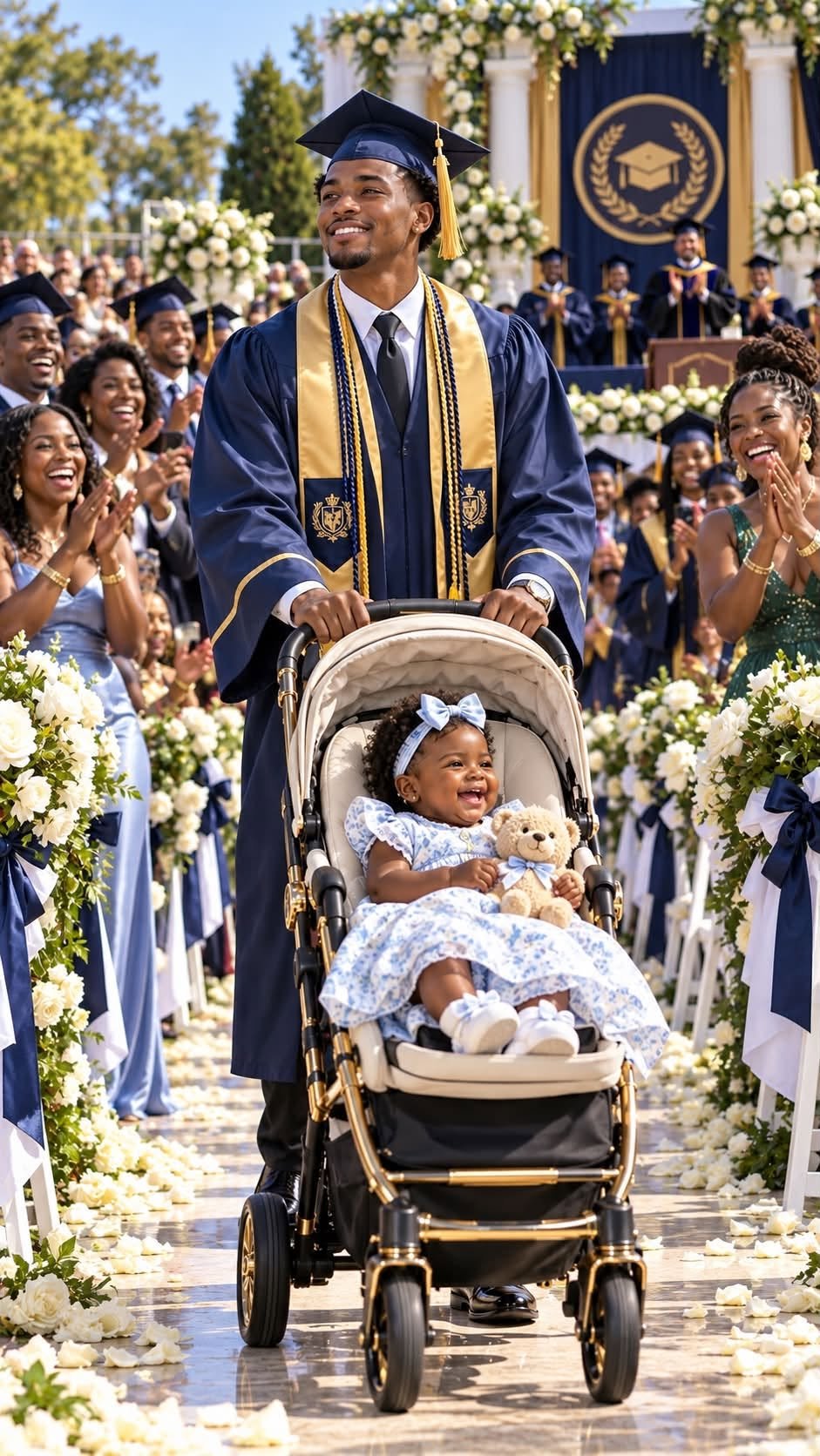 My Son Held His Premature Baby at Graduation—Then His First Words Silenced an Entire Auditorium