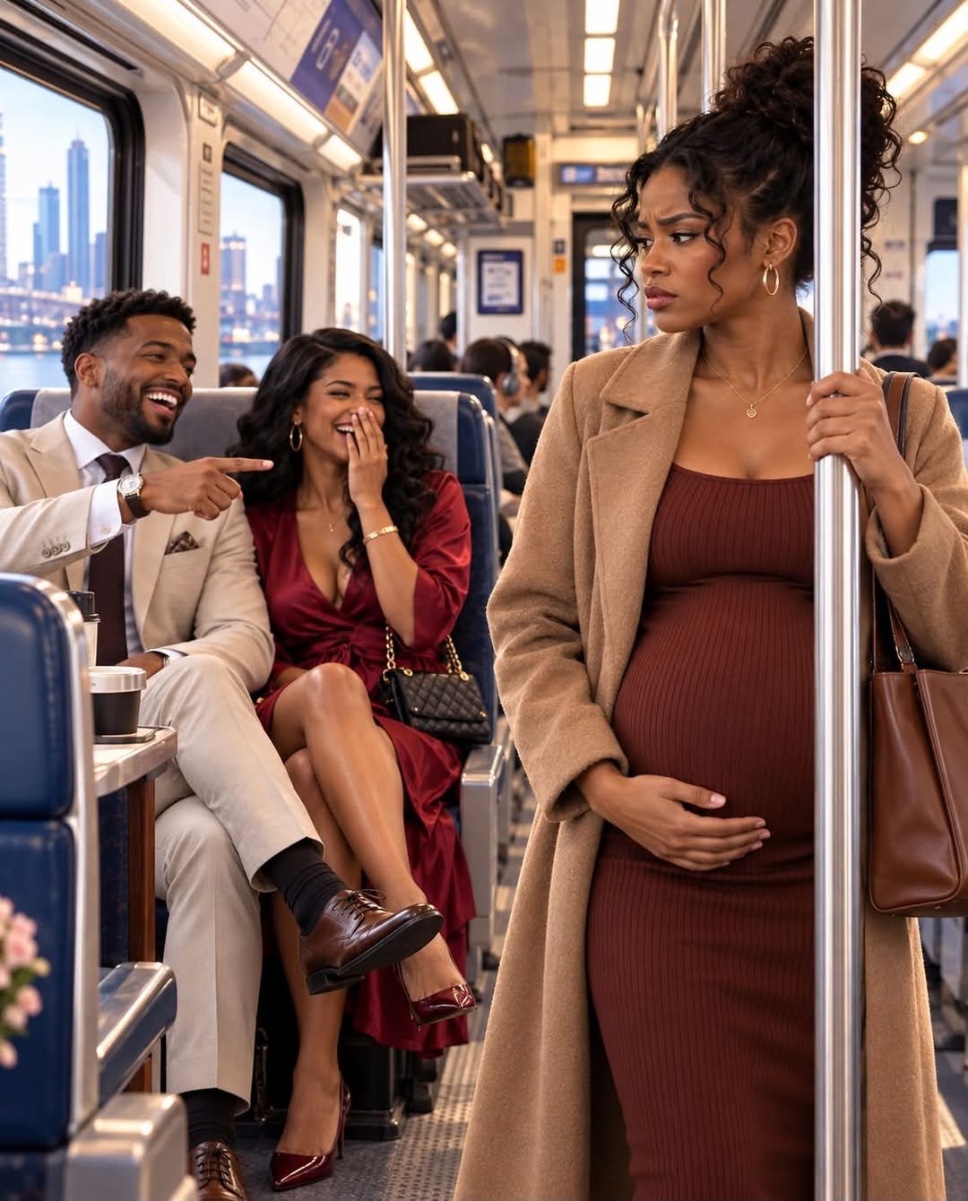 My Husband Made Me Stand for 6 Hours While Pregnant—Then I Stepped Off the Train and Called My Dad’s Plane