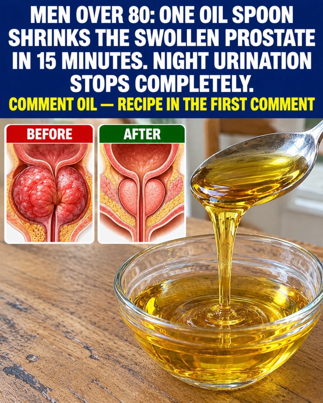 Can One Spoonful of Oil Reduce an Enlarged Prostate? Natural Ways to Support Prostate Health