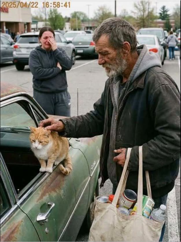 A Former Football Star Put Back His Bread to Buy Cat Food Then I Saw Where He Was Living