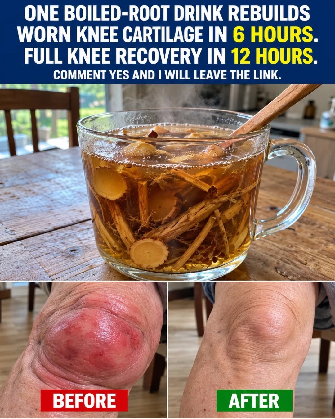 A Warm Root Drink for Joint Health: A Simple Homemade Recipe for Knee Comfort